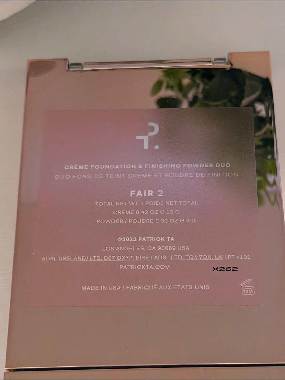Patrick Ta Creme Foundation & Finishing Powder Duo - Fair 2. Brand new in box